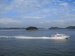 High-Speed Craft running on the Seto Inland Sea