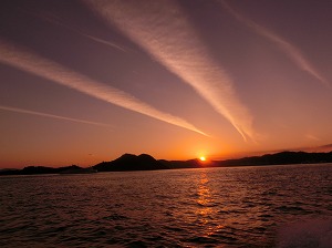 Sunset over the Seto Inland Sea