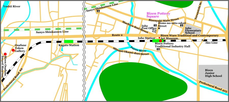Sightseeing Map of Bizen Area